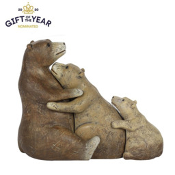 Harmonious Bear Family Ornament - Brown - thumbnail 2