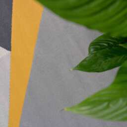 Geometric Living Room Rug - Ochre / 330 x 240cm - thumbnail 2