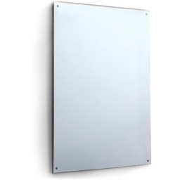 MirrorOutlet Home Gym Circuitt 4mm Sheet Mirror Glass 4 Holes 183 x 122 CM - Silver - thumbnail 2