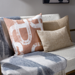 Tuba Abstract Cushion - Plaster / Feather - thumbnail 4