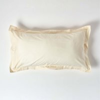 200 Thread Count Egyptian Cotton Oxford King Size Pillowcase - Cream