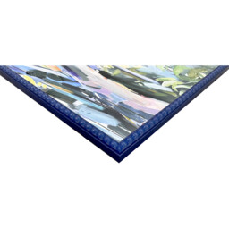 Abstract Woodland Framed Art - Blue - thumbnail 3