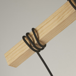 Woody 6 Light Bar Pendant  - Brown - thumbnail 2