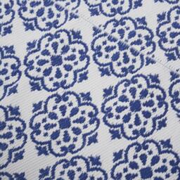 Blue Tiles Waterproof Outdoor Rug - Blue / 150cm - thumbnail 2