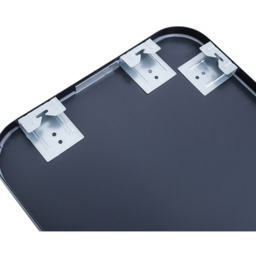 Rectangular Smooth Edges Wall Mirror - Black - thumbnail 5
