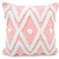 Boho Tuft Cushion - Pink - image 1