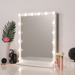 Luxury Hollywood Makeup Mirror with 3 lighting Modes - White / 42cm - thumbnail 3