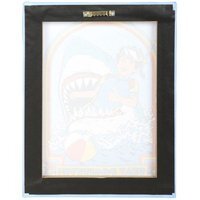 Stay Positive Canvas Plaque by Steven Rhodes - 19x25cm Retro Wall Art - Blue - image 1
