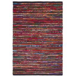 Homescapes Handwoven Recycled Chindi Folk Rug - Multi Colour / 170cm - thumbnail 3
