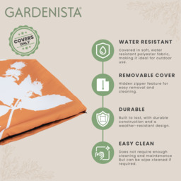 Silhouette Printed Garden Scatter Cushion Cover - Dandelion Copper - thumbnail 3