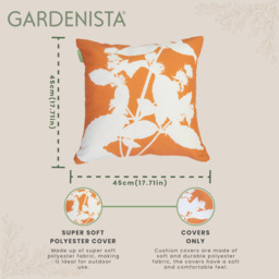 Silhouette Printed Garden Scatter Cushion Cover - Dandelion Copper - thumbnail 4