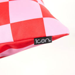 icon 43x43cm Checkerboard Scatter Cushions, Set of 4 - Pink - thumbnail 5
