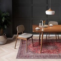 Traditional Washable Rug - Red / 170 x 120cm - thumbnail 1