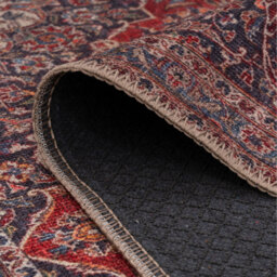 Traditional Washable Rug - Red / 170 x 120cm - thumbnail 3