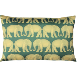 Parade Elephant Cushion - Emerald - thumbnail 3