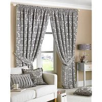Hanover Pencil Pleat Curtains - Silver