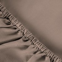 OHS Plain Dyed Microfibre Fitted Bed Sheet - Natural / Superking