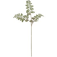 Set of 3 Maidenhair Fern Artificial Stems - Green