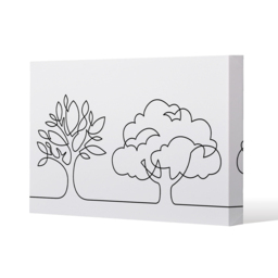 line drawing of trees Canvas Print - White / 101cm / 77cm - thumbnail 2