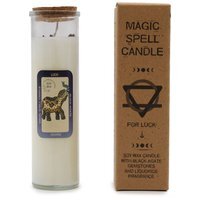 Magic Spell Candle for Luck Abundance - White