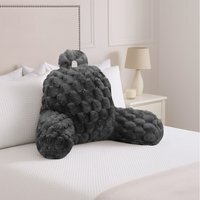Comforting Back Support Chunky Popcorn Back Cushion - Charcoal