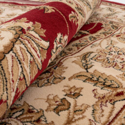 Opulent Floral Living Area Rug - Red / 240cm x 330cm - thumbnail 4