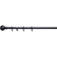 19 mm Extendable Metal Curtain Poles Rods - Gun Metal / 210cm - image 1