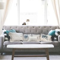 Linen Cushion Cover with Fringe Soft, Durable, Stylish Decor - White - thumbnail 1