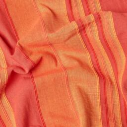 Cotton Morocco Striped Terracotta Throw - Terracotta / 255 x 360 cm - thumbnail 2