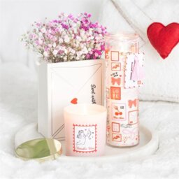 Love Letter Vase Romantic Heart Shaped Flower Holder for Valentine's Day - White - thumbnail 3