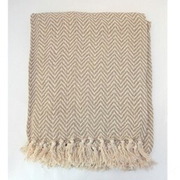 Chevron Sand Throw - Bronze / 150cm - thumbnail 2