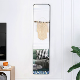 Rectangular Soft-Corner Wall-Mounted Full Length Mirror - Gold - thumbnail 2