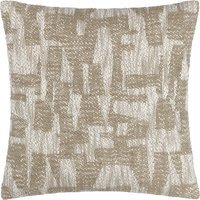 Ola Jacquard Cushion - Taupe / 80 Polyester 20 Feather - thumbnail 1