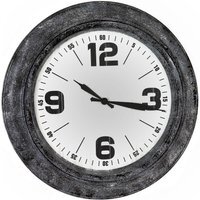 Roco Industrial Wall Clock - Silver