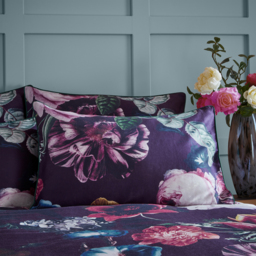 Romantic Bloom Cotton Duvet Cover Set - Multicolour / Double - thumbnail 2