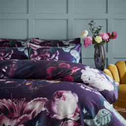 Romantic Bloom Cotton Duvet Cover Set - Multicolour / Double - thumbnail 3