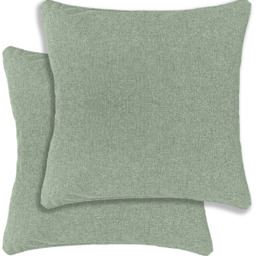 Austin-Dallas Textured Pair of Cushion Covers - 43x43cm - Cases Only - Green - thumbnail 4