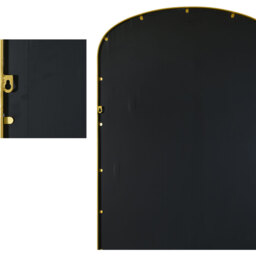 Angustus Metal Outdoor Arched Garden Wall Mirror 170cm - Gold - thumbnail 4