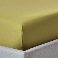 1000 Thread Count Egyptian Cotton Extra Deep Fitted Sheet - Olive Green / Single