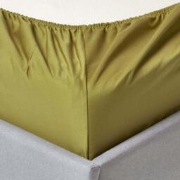 1000 Thread Count Egyptian Cotton Extra Deep Fitted Sheet - Olive Green / Single - thumbnail 2