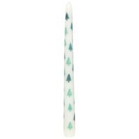 Fir Tree Candle Holder with Taper Candle Festive Centerpiece - Green - image 1
