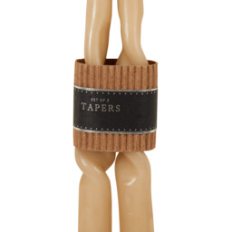 Set of 2 Nordic Twist Taper Candles - Multicolour - thumbnail 2