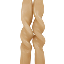 Set of 2 Nordic Twist Taper Candles - Multicolour - thumbnail 4