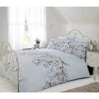 Eloise Florals Duvet Cover Set - Blue / King