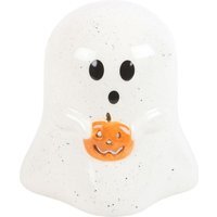 Something Different Ghost Tealight Holder - Black/White/Orange