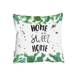 Home Sweet Home Outdoor Cushion - Green / 60cm - thumbnail 2