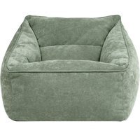icon Natalia Giant Chenille Armchair Bean Bag - Green - thumbnail 1