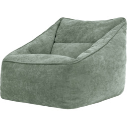 icon Natalia Giant Chenille Armchair Bean Bag - Green - thumbnail 2