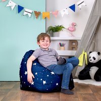 icon Kids Starry Skies Bean Bag Chair - Blue - thumbnail 1