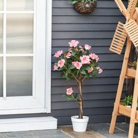 Outsunny Artificial Rose Tree - Pink / 3.5kg - thumbnail 1